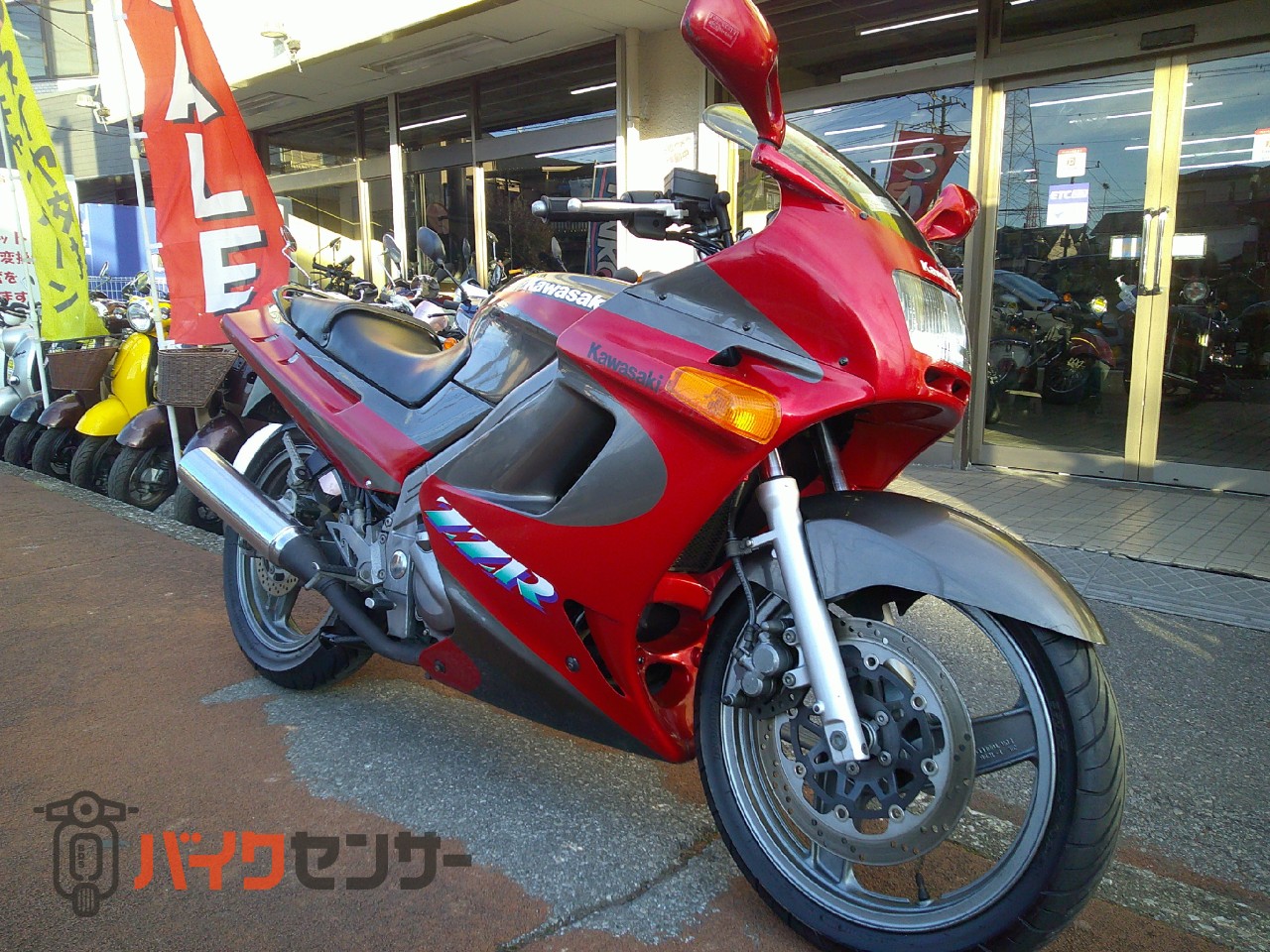 カワサキ 【動画有り】ZZ-R250 水冷4サイクル2気筒 フルカウル レッド