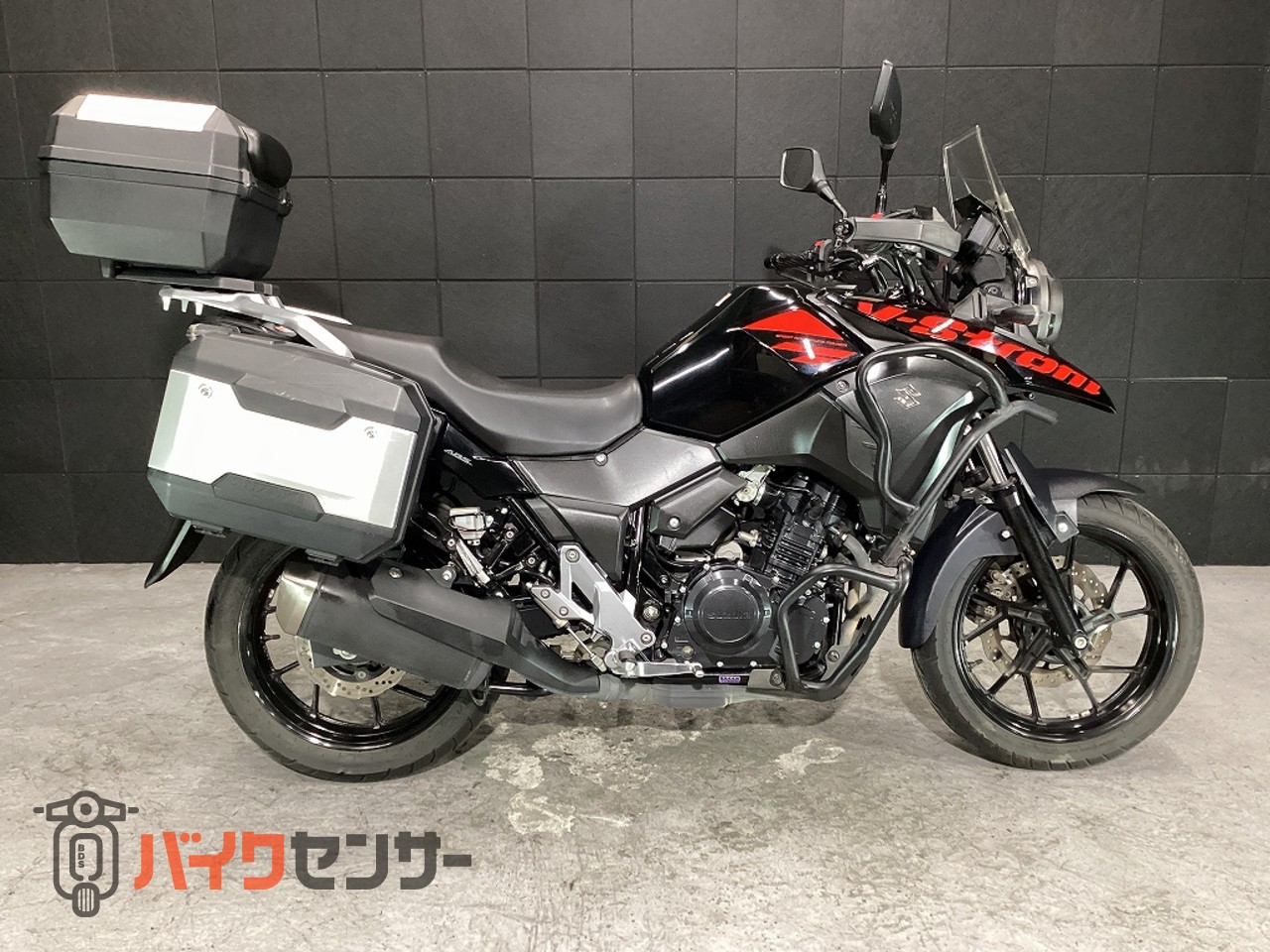 スズキ Vストローム250 純正OPフルパニア・ETC・エンジンガード・低