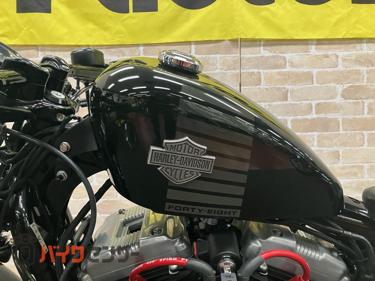 XL1200X フォーティエイト ローハンドル　LEDヘッドライト　タンクアップ　エアクリ　サイドナンバー　サイドバック_10