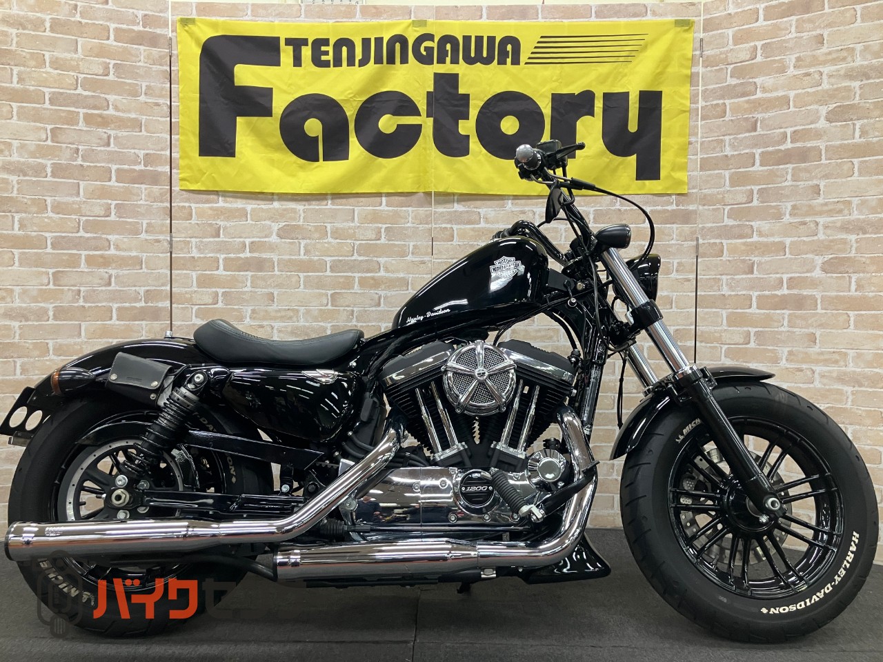 XL1200XS フォーティエイトスペシャル COBRAマフラー タンクアップ IGコイル移設 アンダースポイラー ETC_0