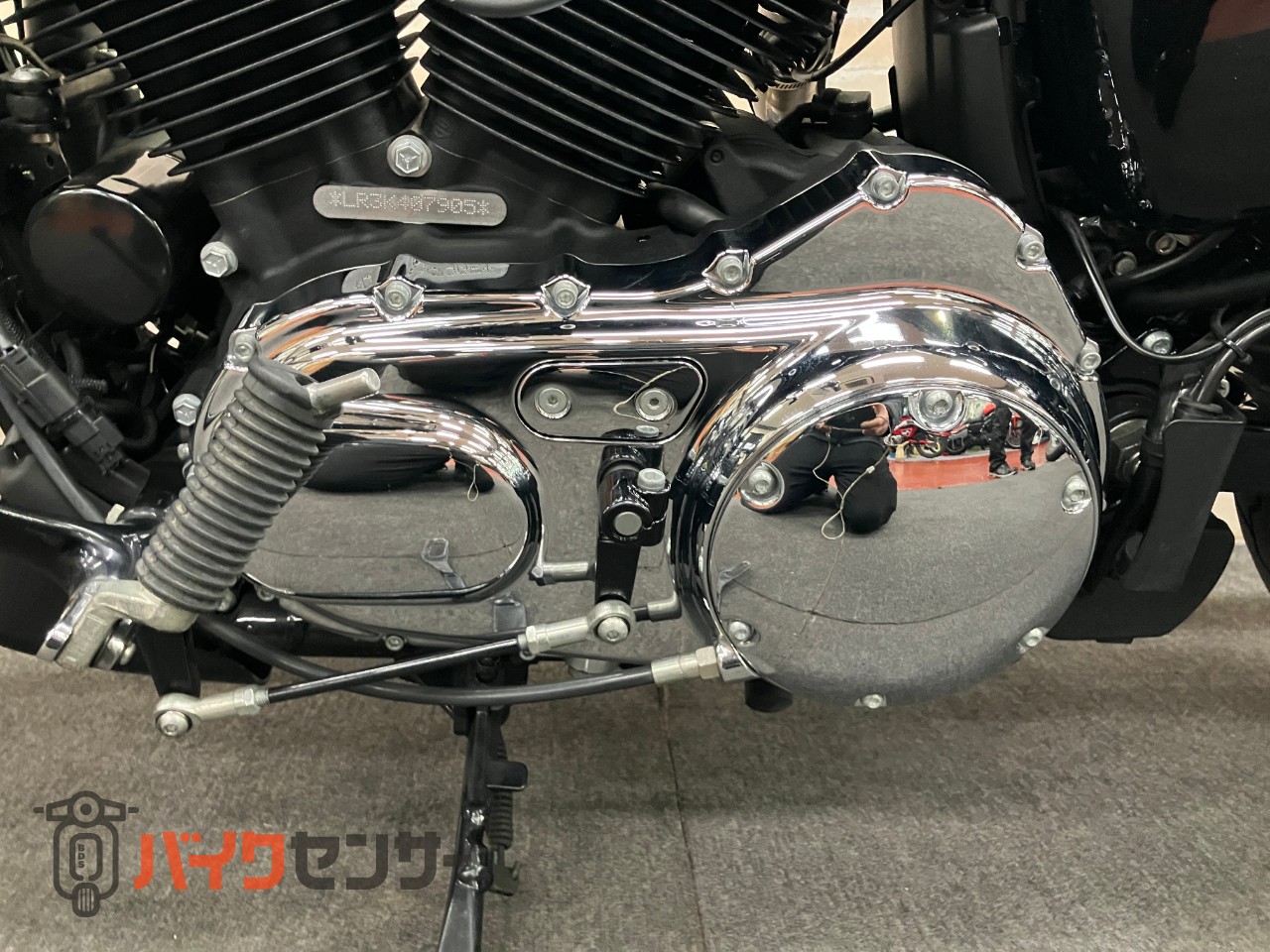 XL1200XS フォーティエイトスペシャル COBRAマフラー タンクアップ IGコイル移設 アンダースポイラー ETC_19