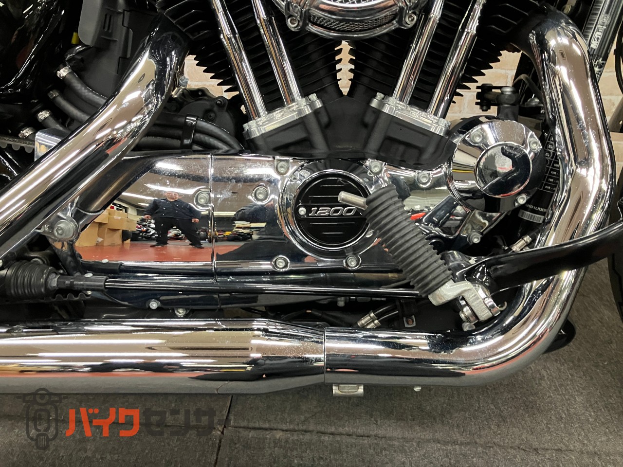 XL1200XS フォーティエイトスペシャル COBRAマフラー タンクアップ IGコイル移設 アンダースポイラー ETC_40