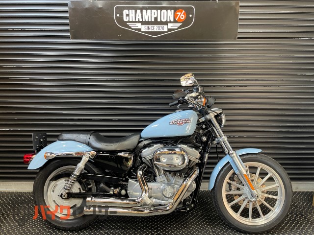 XL883L ロー オールペン　コブラマフラー　スタンドエクステンション　社外ステップ　２人乗り登録車　社外タンクキャップ