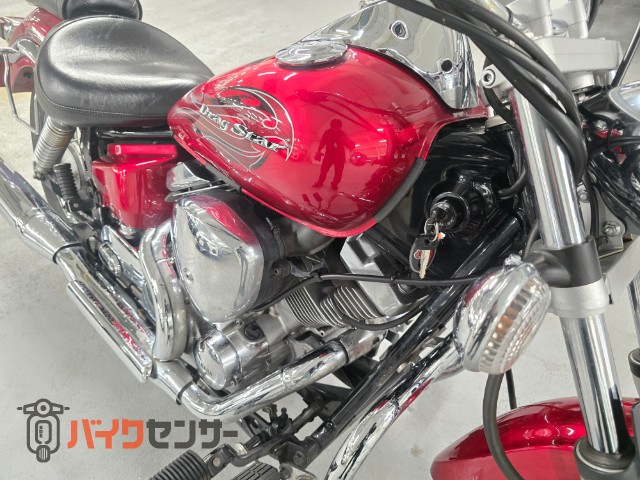 ドラッグスター250 ノーマルマフラー 左右サドルバックステー エンジン