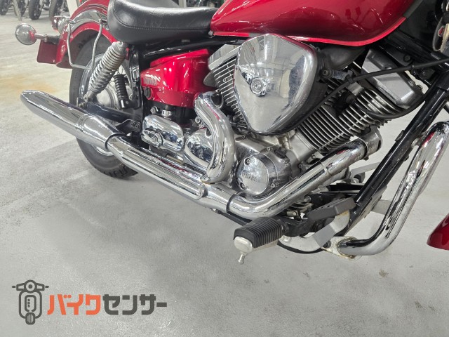 ドラッグスター250 ノーマルマフラー 左右サドルバックステー エンジン