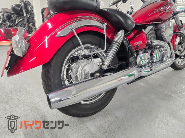 ドラッグスター250 ノーマルマフラー 左右サドルバックステー エンジン