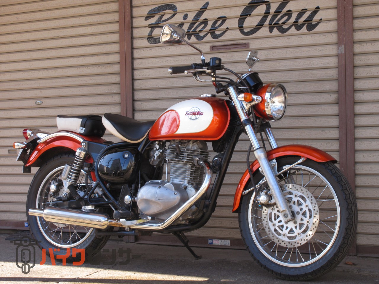 カワサキ エストレヤRS BJ250A 黒黄 ノーマル キャブ車