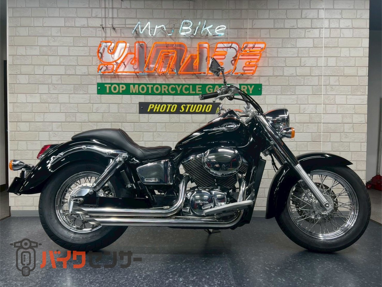 ホンダ シャドウ400 2004年モデル ステンスラッシュフルエキ ガン