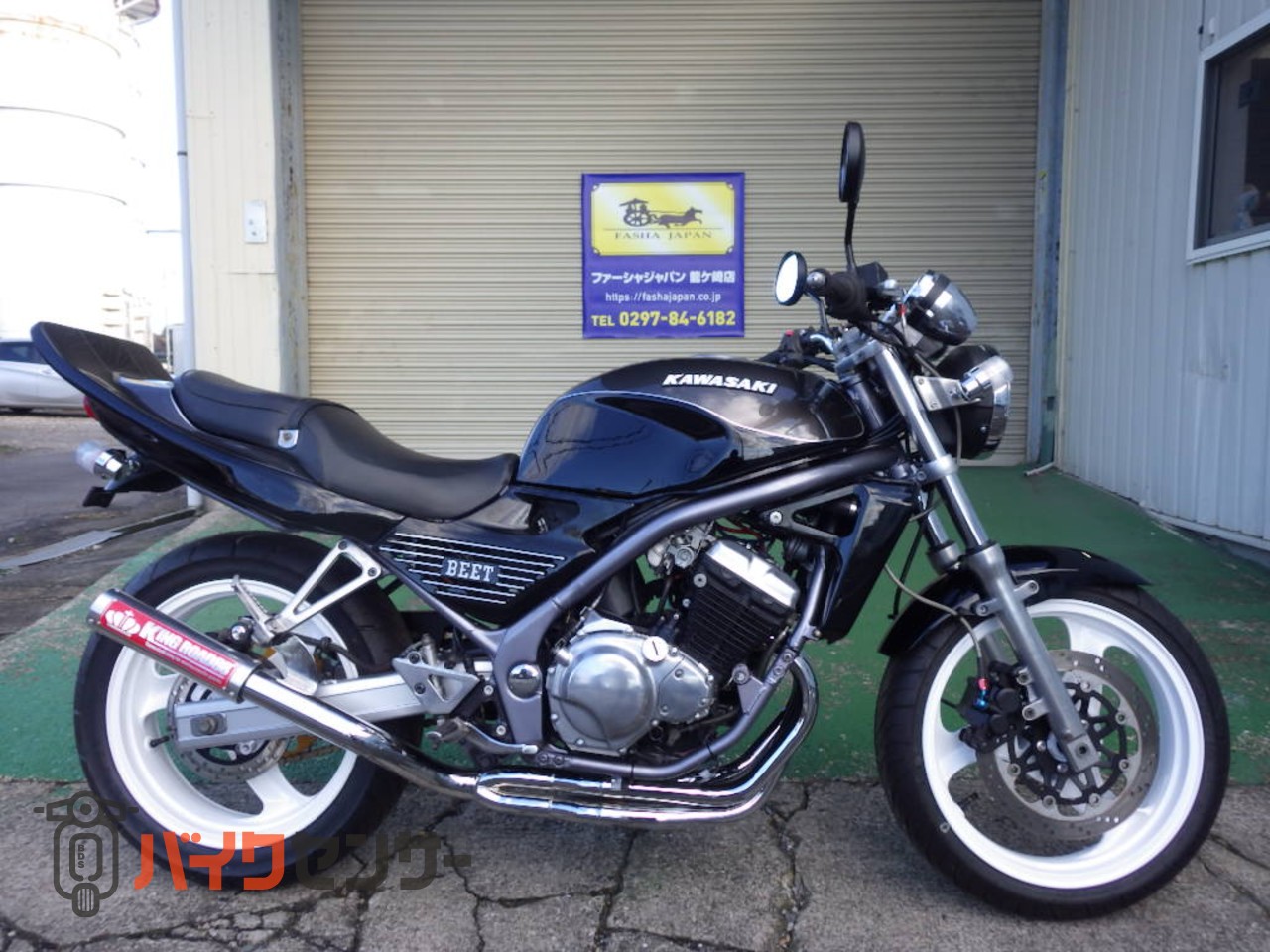 NO.2995　バリオス（ＢＡＬＩＵＳ）　ＥＴＣ付き　集合マフラー付き　ブラック　☆彡 カワサキ BALIUS バリオス 社外マフラー B597288| BDSバイクセンサー