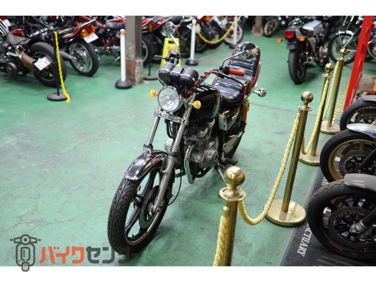スズキ GSX250L フルカスタム メッキ集合管 ファイアーパターン