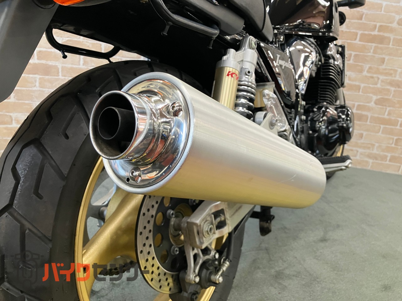 GSX400インパルス　パールネブラーブラック　社外リアサス_45