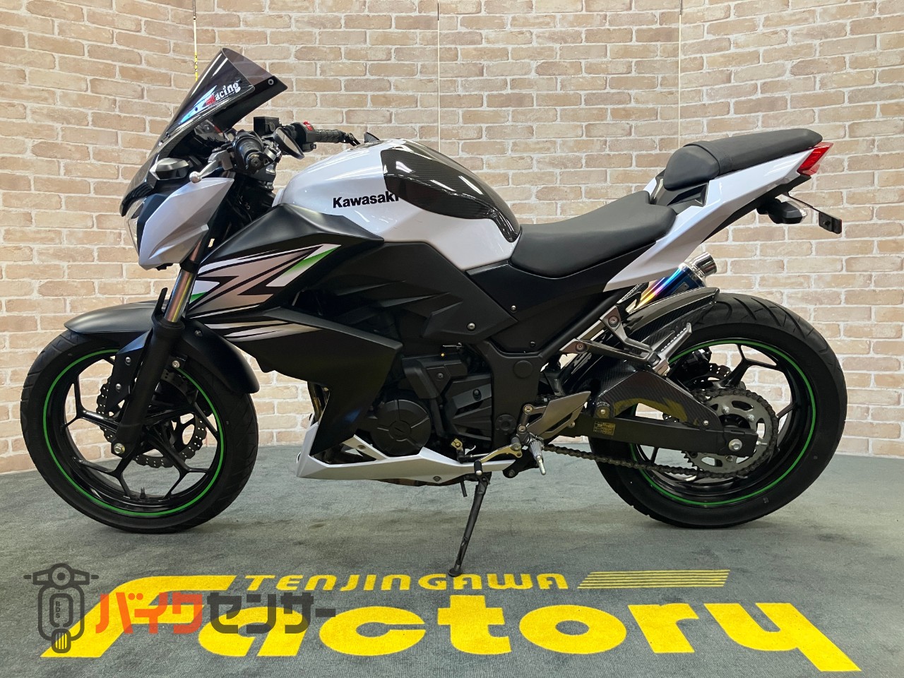 Z250 WR'Sフルエキゾースト　マジカルレーシング　スクリーン　インナーフェンダー　フェンダーレス　バーエンドミラー　タンクカバー_1