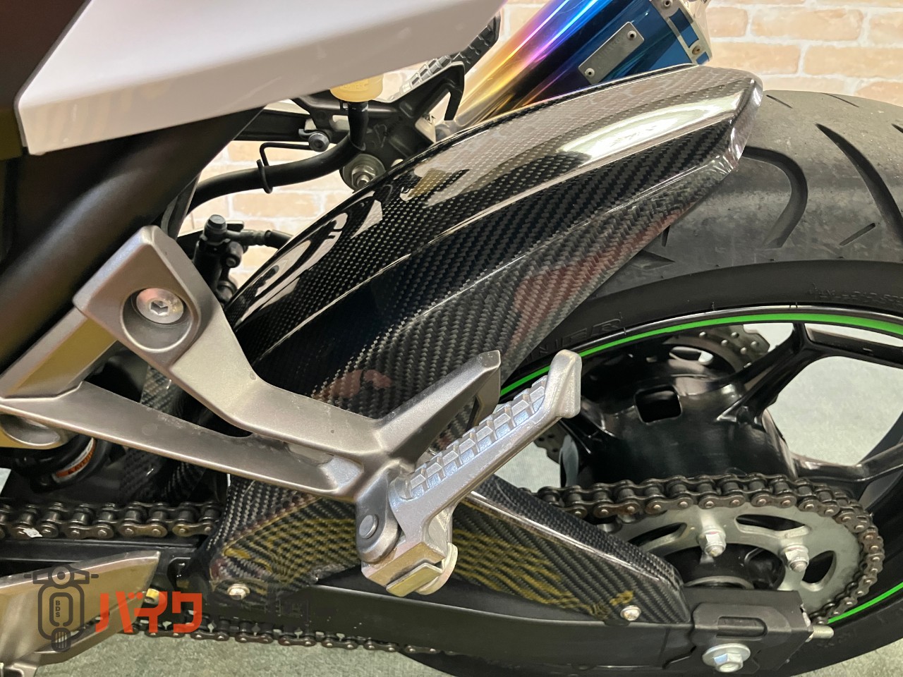 Z250 WR'Sフルエキゾースト　マジカルレーシング　スクリーン　インナーフェンダー　フェンダーレス　バーエンドミラー　タンクカバー_21