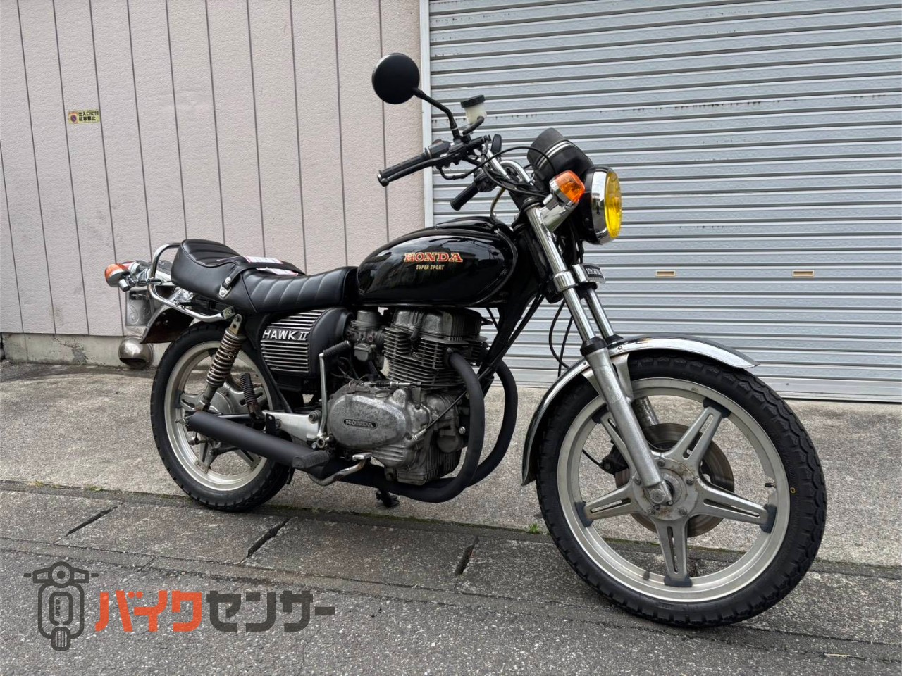 ホンダ ホーク2 マーシャルヘッドライト、社外マフラー、バリバリ、旧
