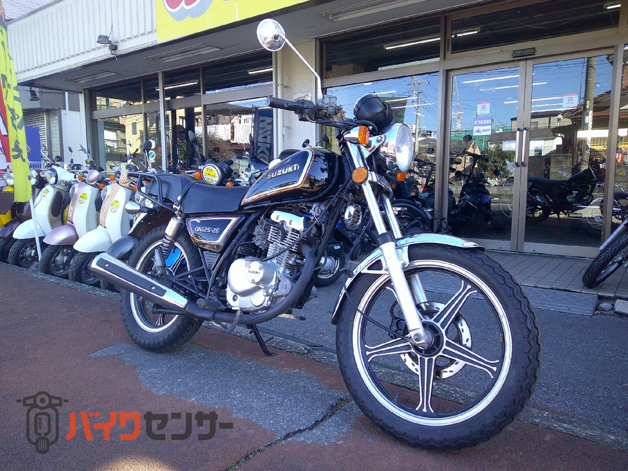 スズキ 【動画有り】GN125-2F 空冷4サイクル単気筒 ギヤポジション 