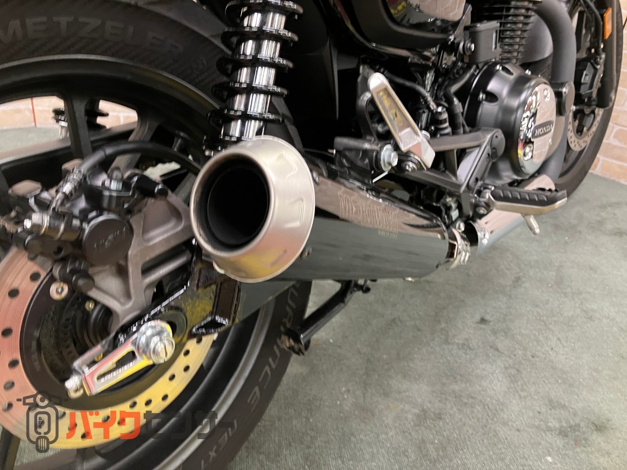 GB350S モリワキ フェンダーレス サイレンサー タコメーター ハンドル ETC_13