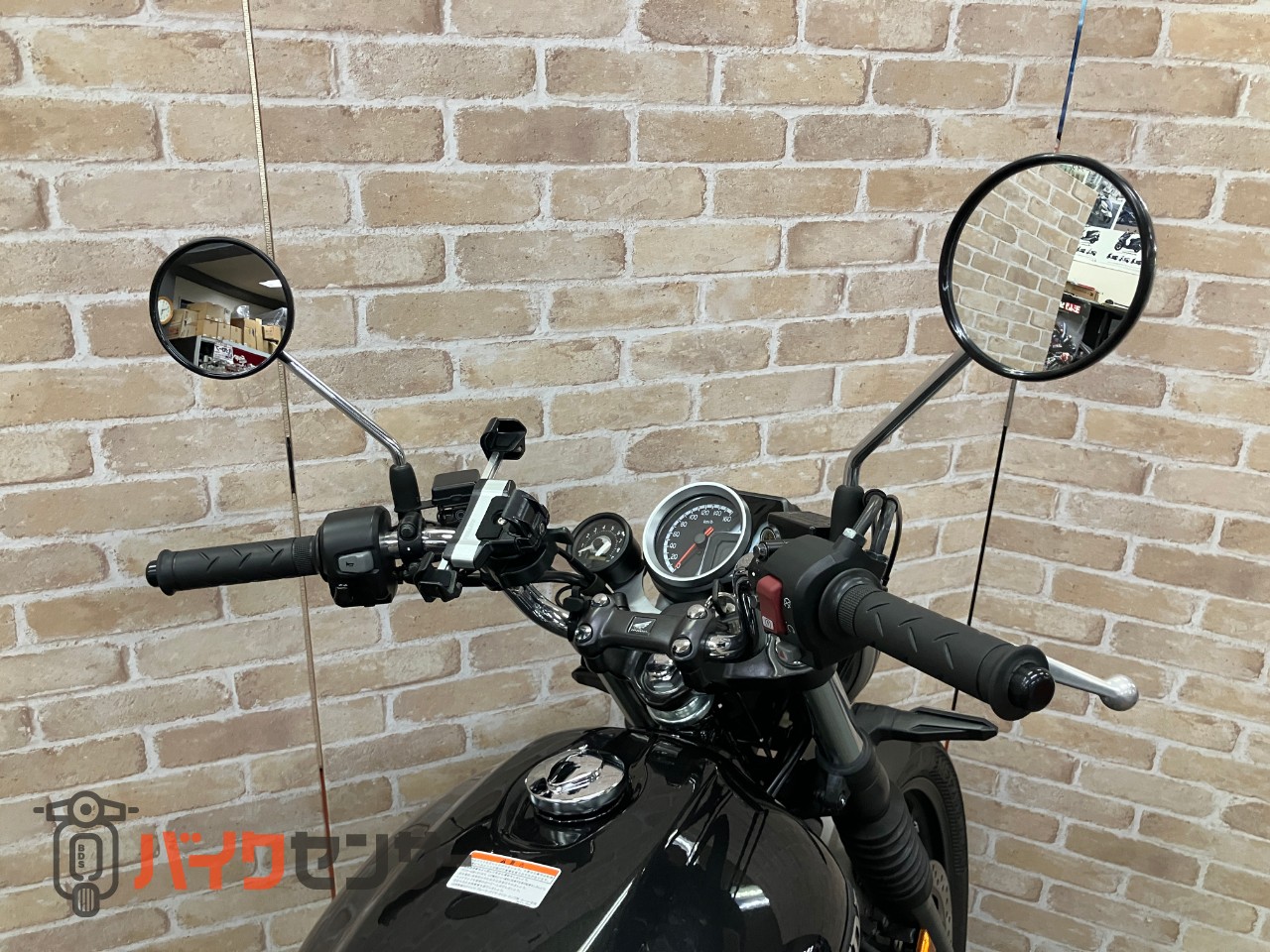 GB350S モリワキ フェンダーレス サイレンサー タコメーター ハンドル ETC_15