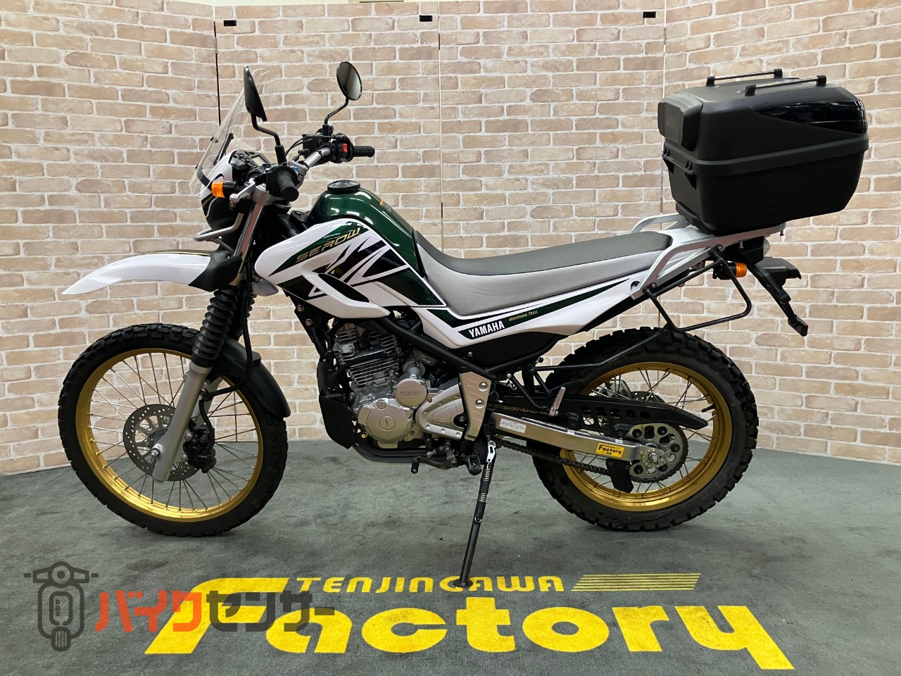 セロー250 ２０１８年モデル　黒フレーム　インジェクション　アドベンチャーキャリア　リアボックス　ウインドシールド　ＥＴＣ_1