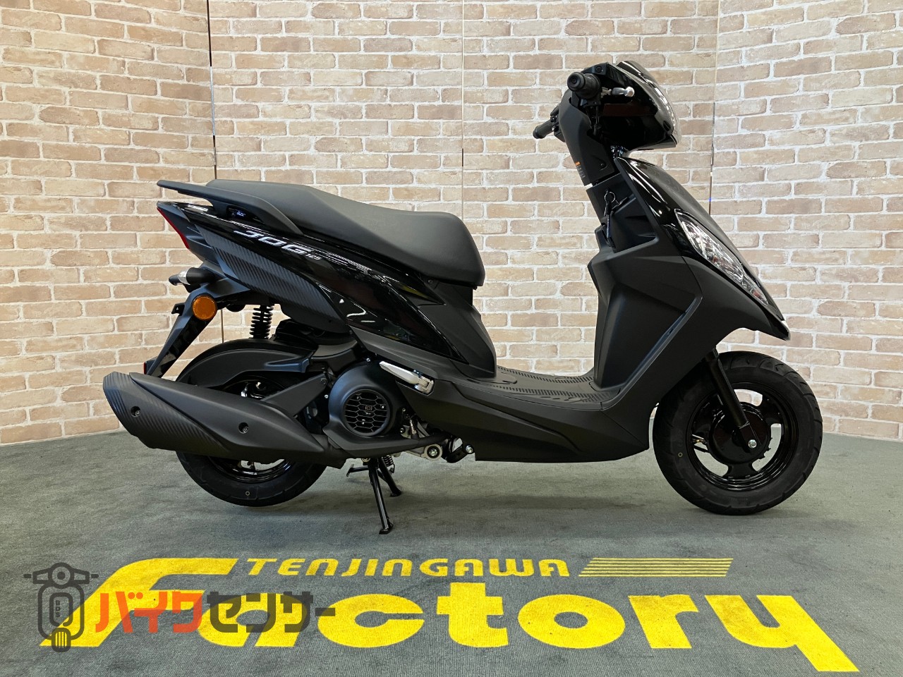 JOG125　ブラックメタリック　メットイン　サイドスタンド　小柄なBODY_0