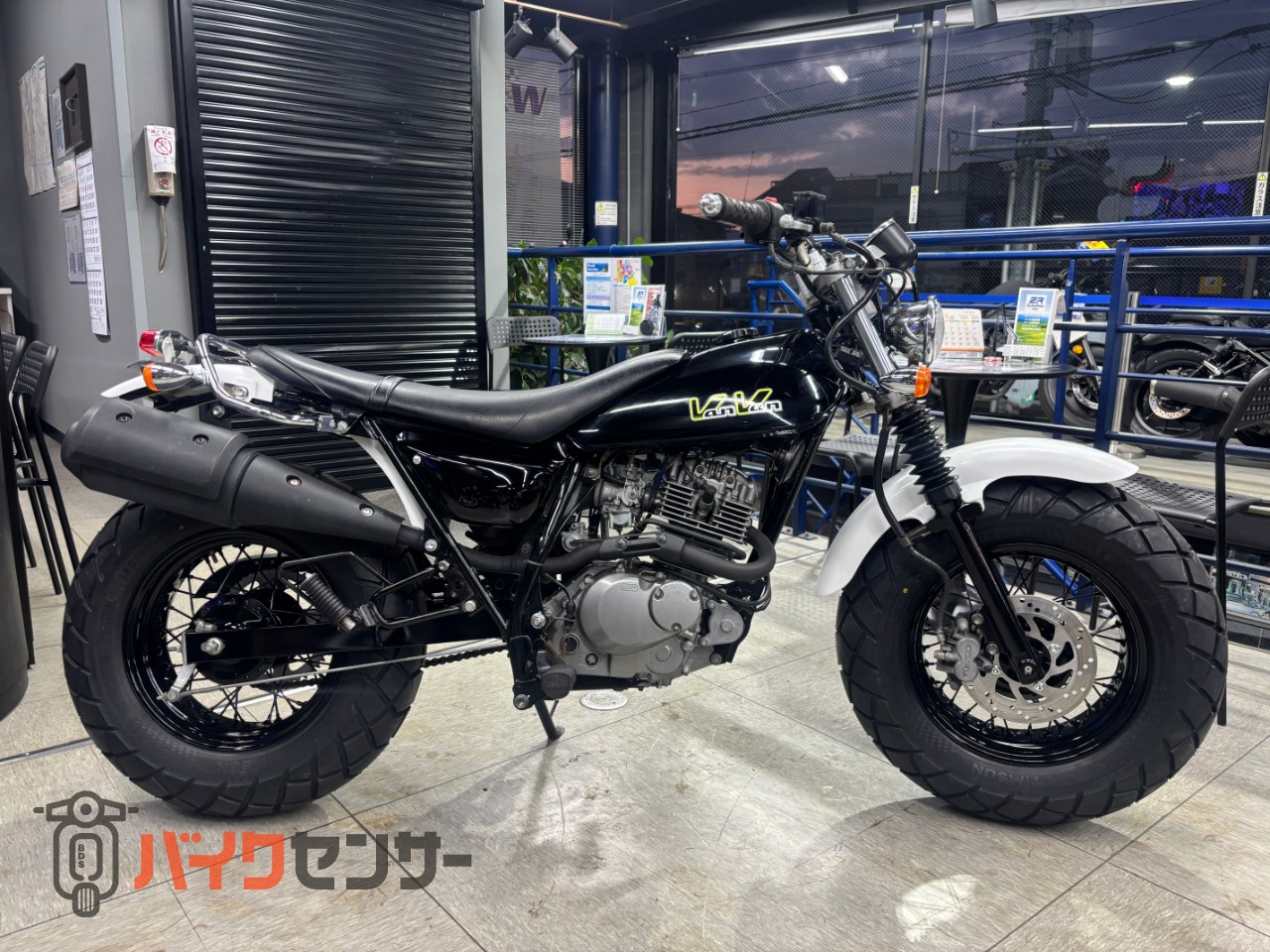 福山市　瀬戸町　スズキ バンバン200 NH42A FI インジェクション 最終型 実動 書類付 ビッグフット ファットホイール付 吹け上がり良好 カスタムにも スズキ バンバン200 NH42A インジェクションモデル｜PIT