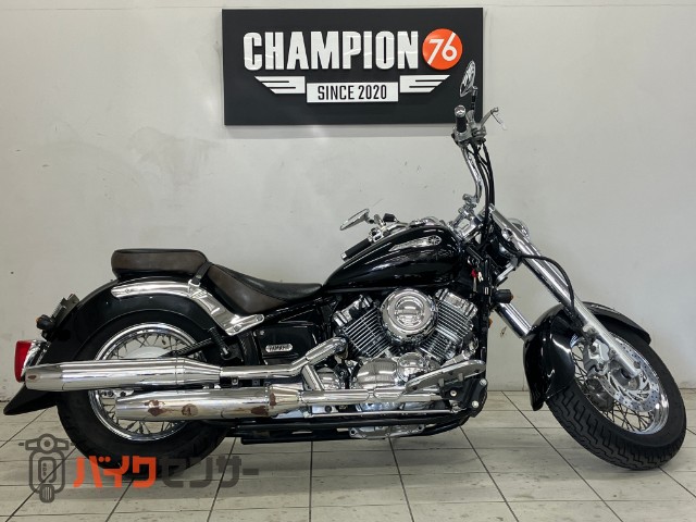 ドラッグスター400クラシック ノーマルマフラー　ＵＳＢ　ヘルメットホルダー２つ　ＥＴＣ