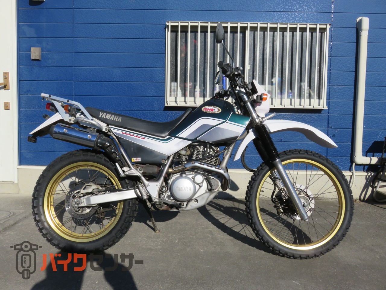 ヤマハ セロー225WE DG08J 前後タイヤ新品入れました。 B611349