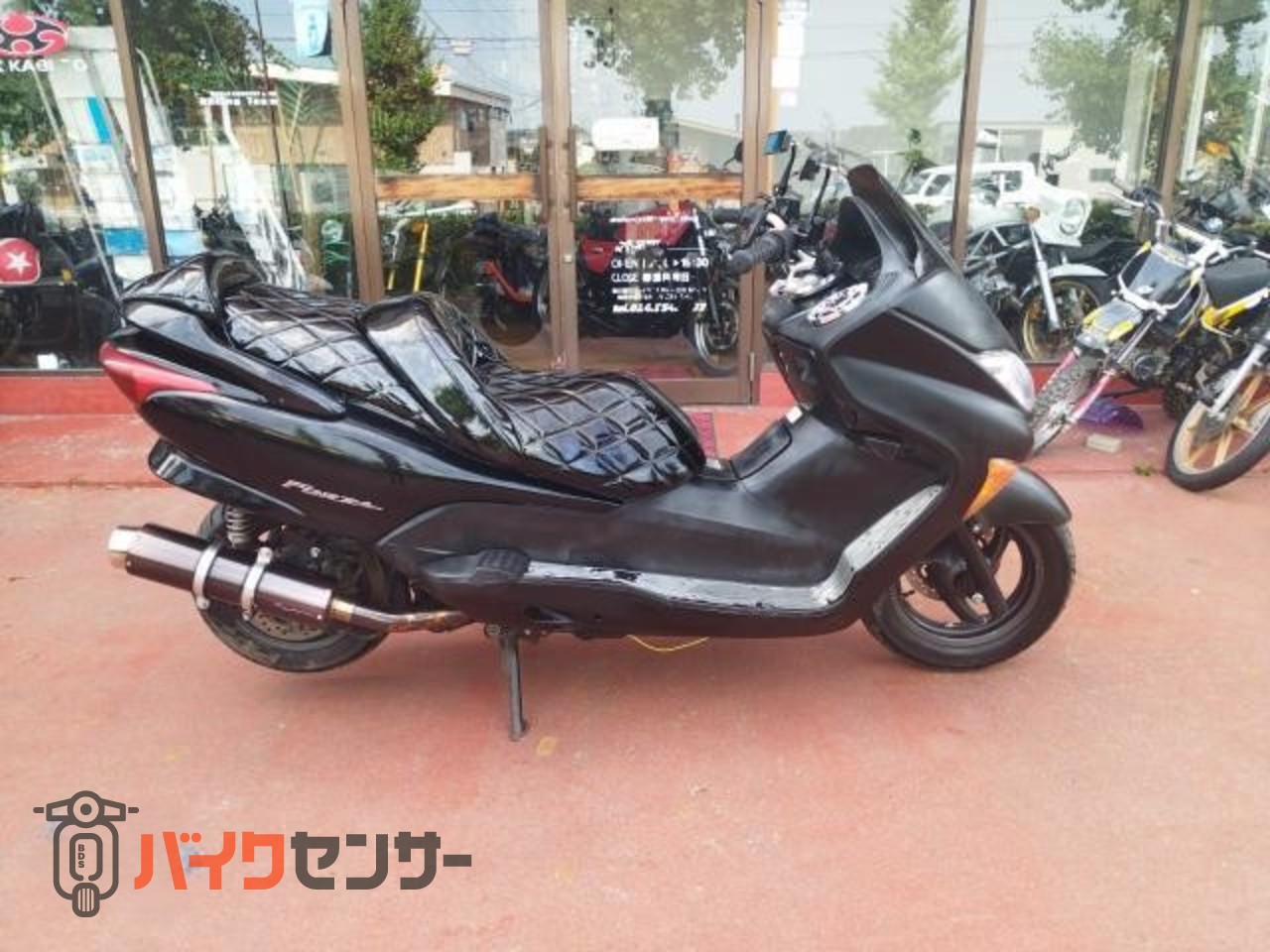 ホンダ フォルツァX 社外マフラー シート ビックスクーター ブラック