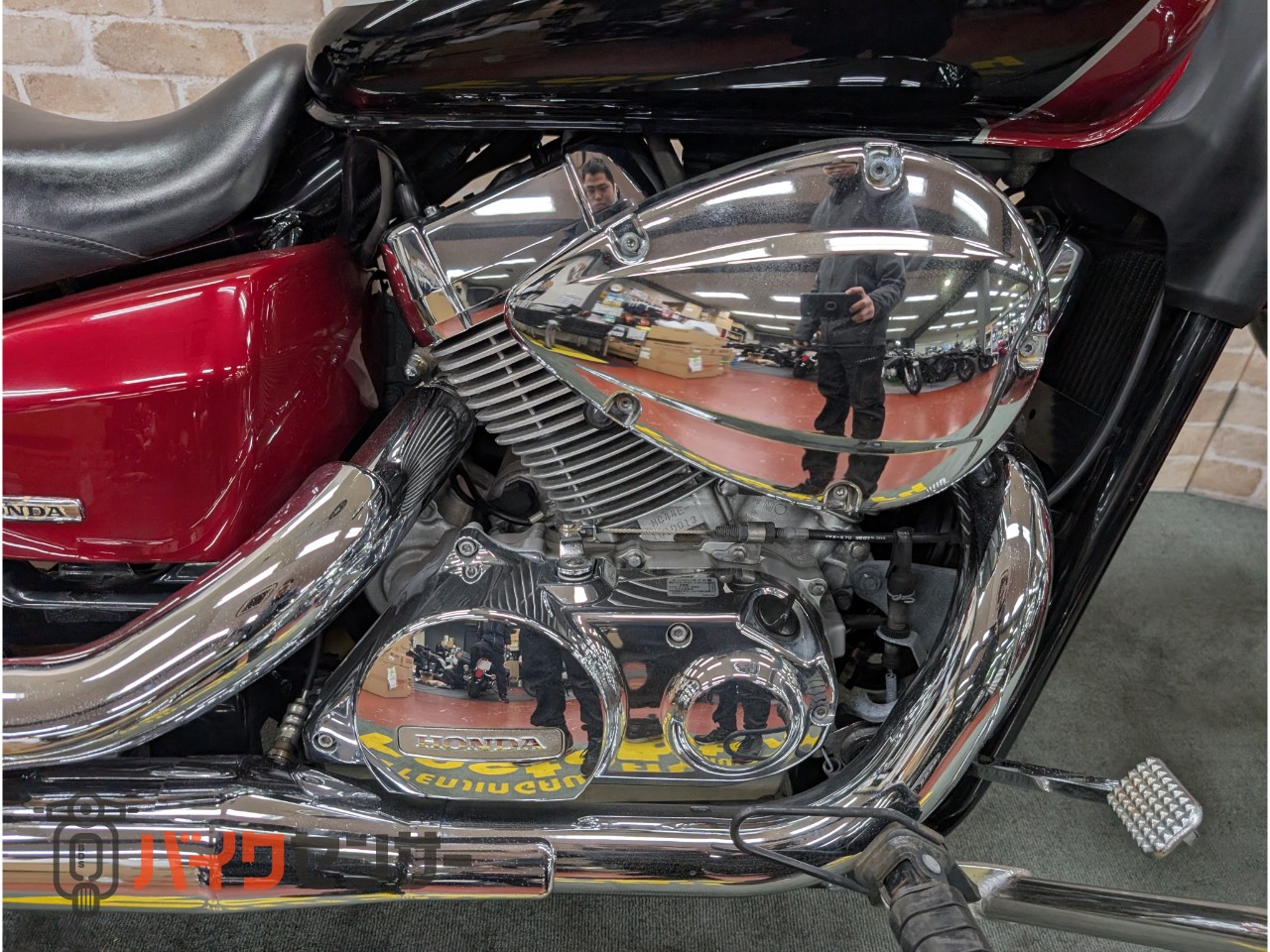 シャドウ400カスタム バックレスト エンジンガード ETC_41