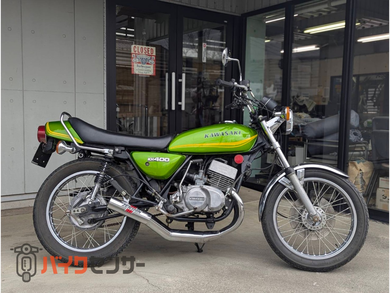 カワサキ KH400 ☆エンジン動画あり☆ ZENSINショート管 キック一発