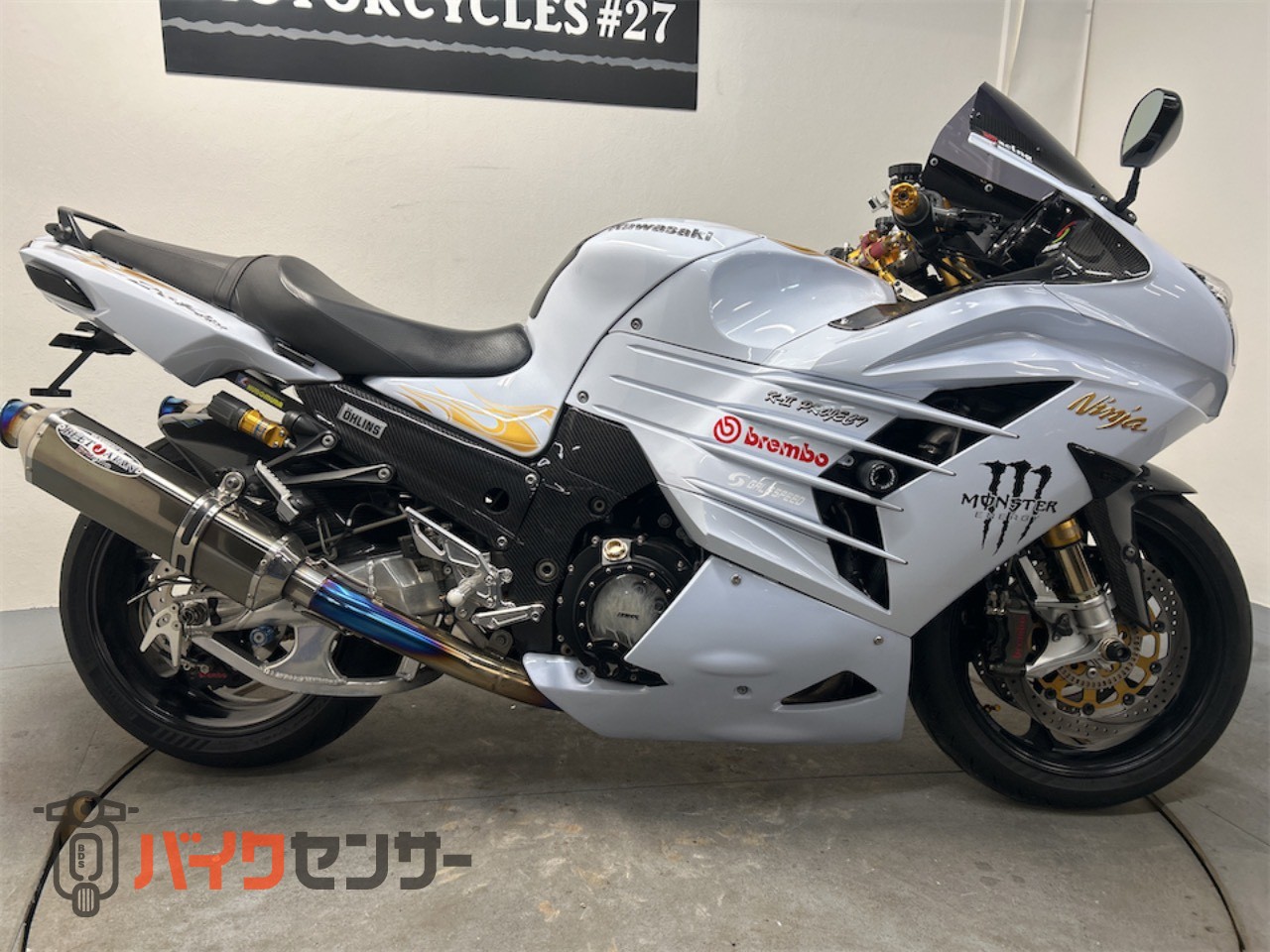 カワサキ Ninja ZX-14R 前後オーリンズ ゲイルスピードホイール BEET