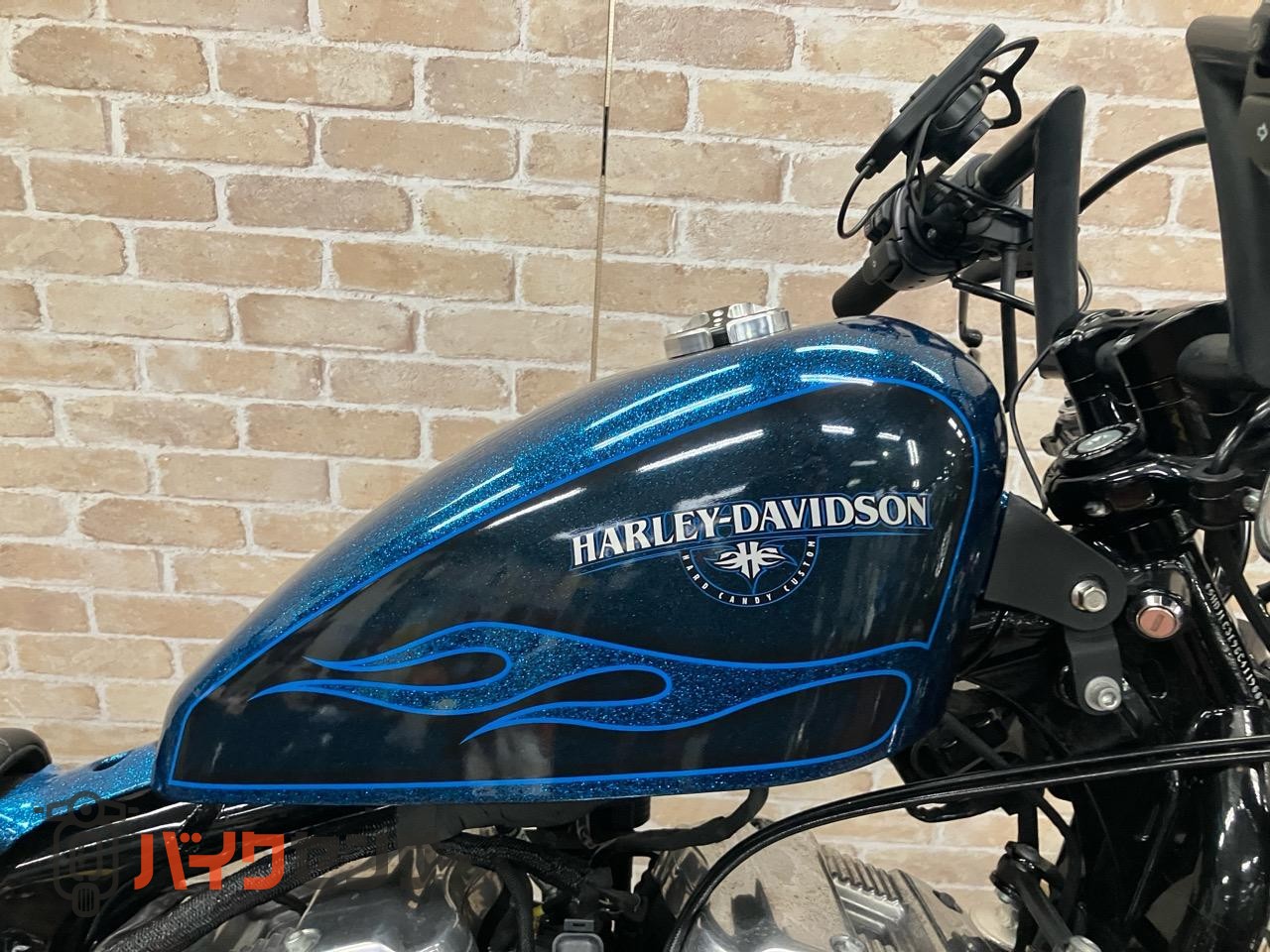 XL1200X フォーティエイト　パフォーマンスマシンエアクリ　バンス　ショートショット　メーター移設　タンクアップ　LEDヘットライト_13