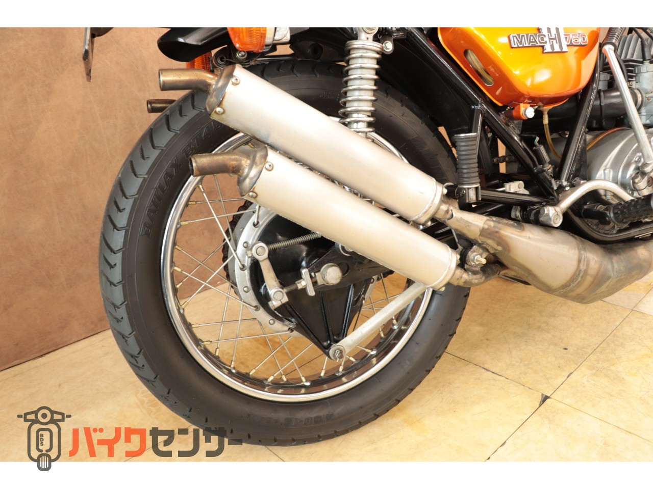 カワサキ 750SS H2 城北ムラカミ オーダー製作 胡坐チャンバー