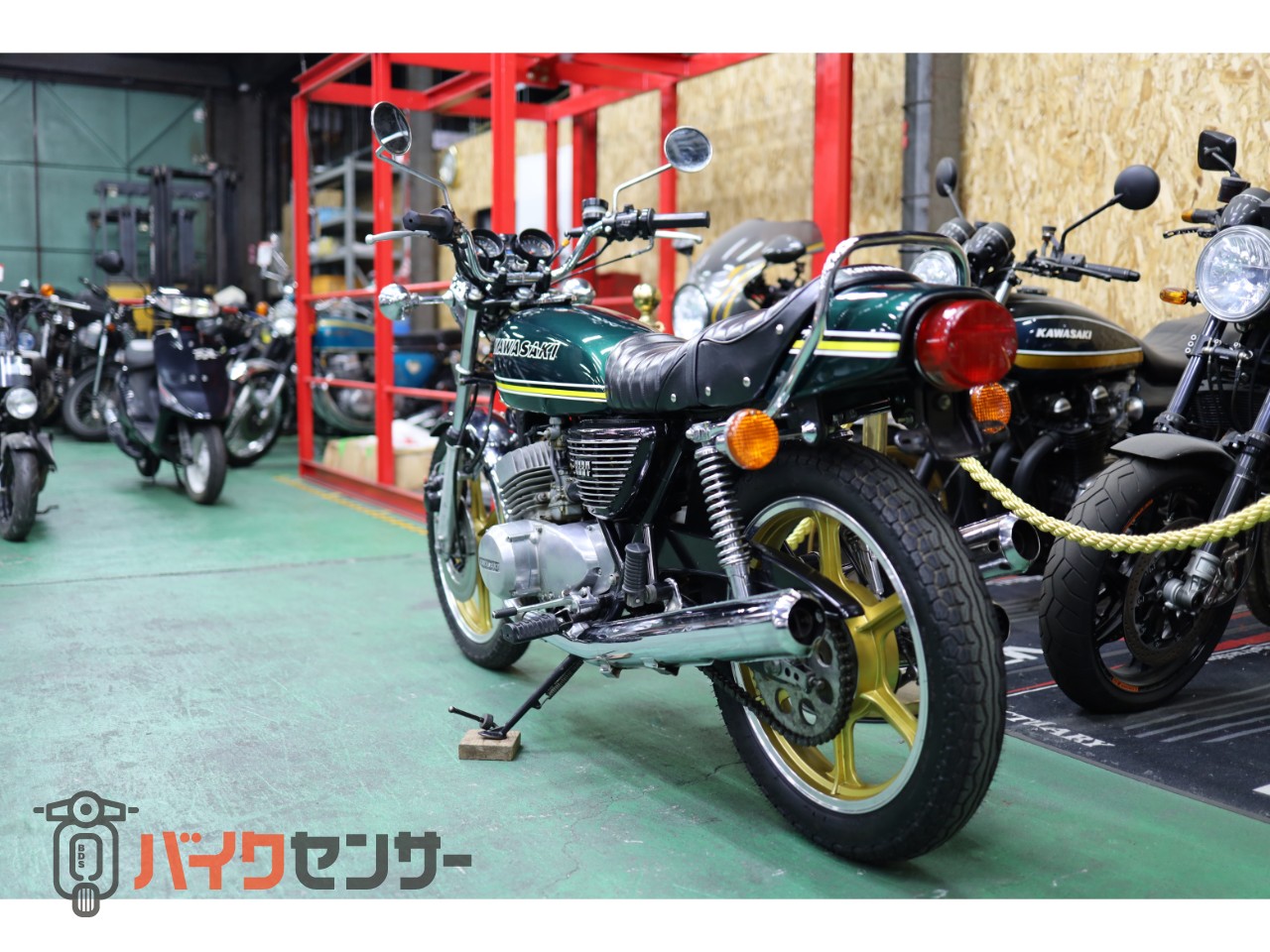 カワサキ KH250 キャストホイール BEET 純正マフラー 180Km
