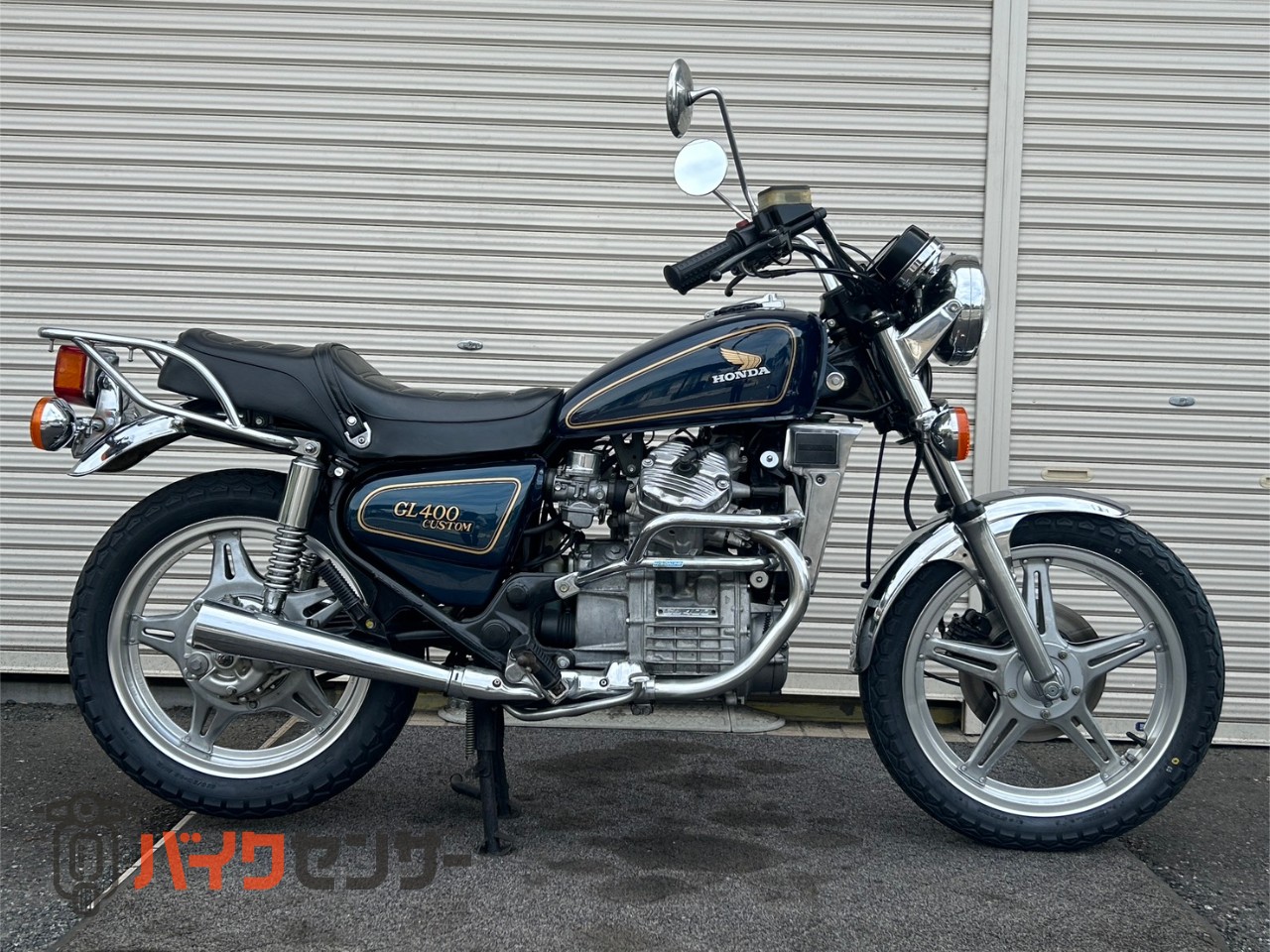 HONDA GL400カスタム 黒 冬価格値引き！ 諸経費無し！現状中古車！ 試乗エンジン点検済み 当日お渡し可 横浜 都筑 宮前 激安！ ホンダ 【動画有り】GL400カスタム エンジンガード リアキャリア