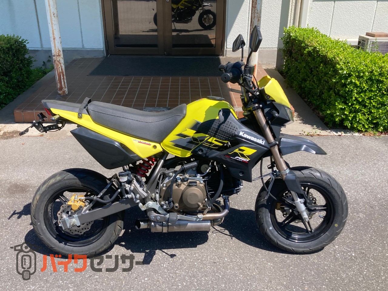 【売】値下げしました。カワサキ　KSR110 マフラーフェンダーレスカスタム　自賠責来年10月まで有り カワサキ KSR110PRO 社外マフラー/フェンダーレス/ウインカー B642376