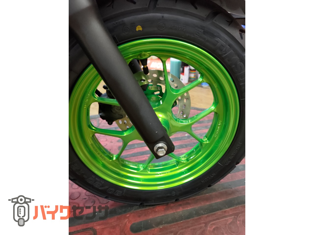 ホンダ リード125 前後タイヤ交換済み チョイカスタム 前後ホイール