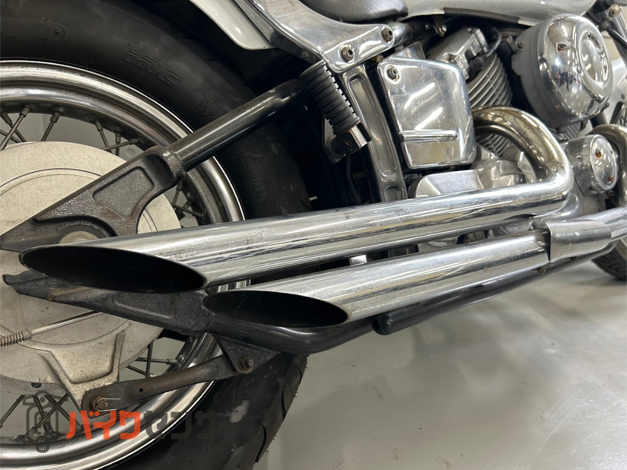 YAMAHA　ドラッグスター マフラー 中古 4TR ヤマハ 【動画有り】ドラッグスター400 4TR 1999年モデル 社外マフラー