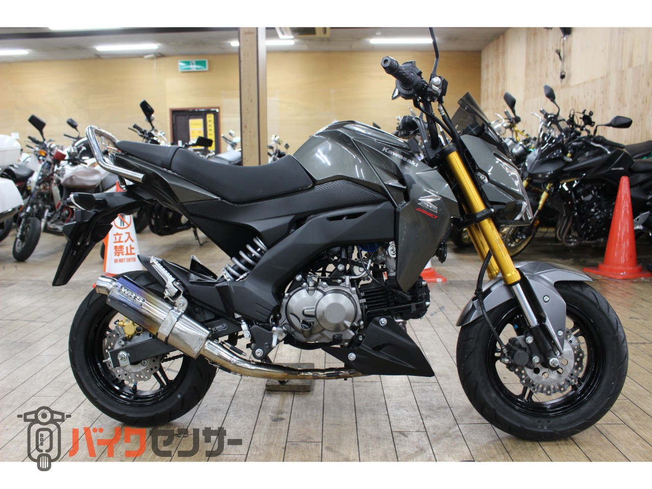 カワサキ　Z125プロ　実働車両　大阪 Z125プロで晴れ間を縫って大阪へ！【カワサキ Z125PRO モニター