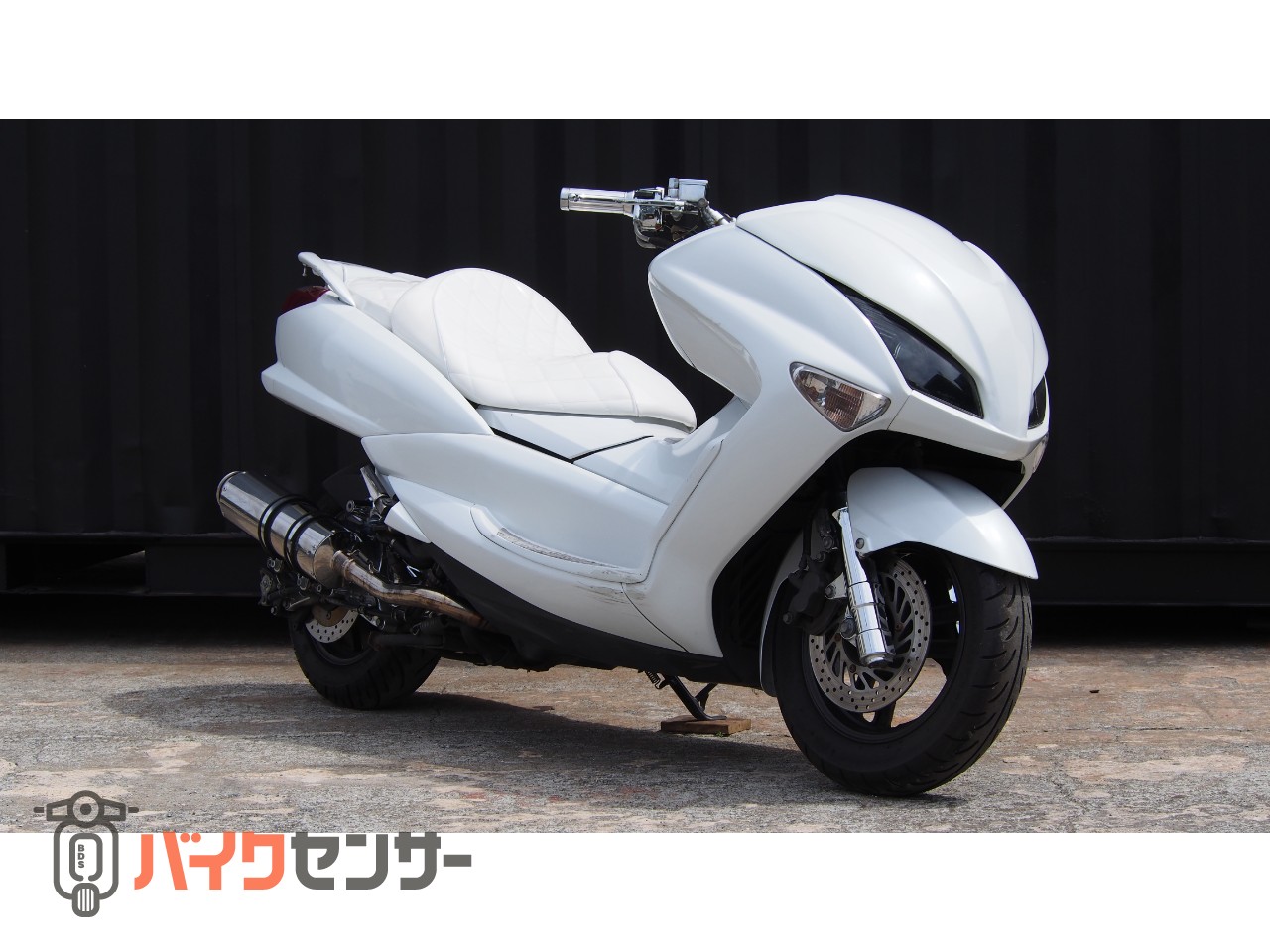 ヤマハ 4D9マジェスティ250 SG20J 後期 ホワイト&メッキ カスタム ヤマハ 4D9マジェスティ250 SG20J 後期 ホワイト&メッキ カスタム