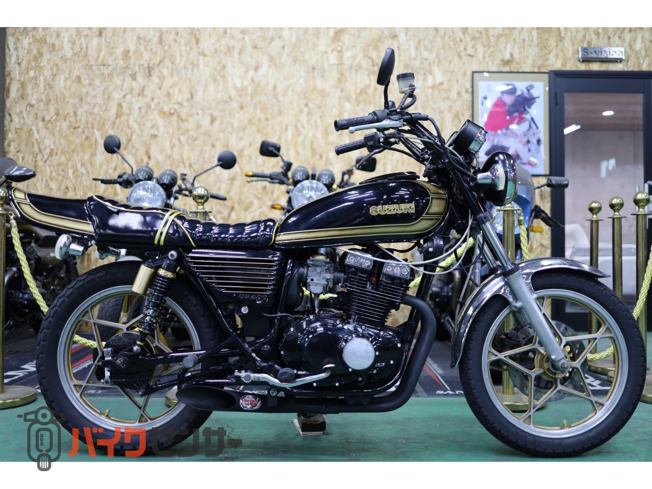 GSX250E　ザリ　ニューペイント済 スズキ GSX250E GS400仕様 ザリ フルカスタム 猪管レッドステージ