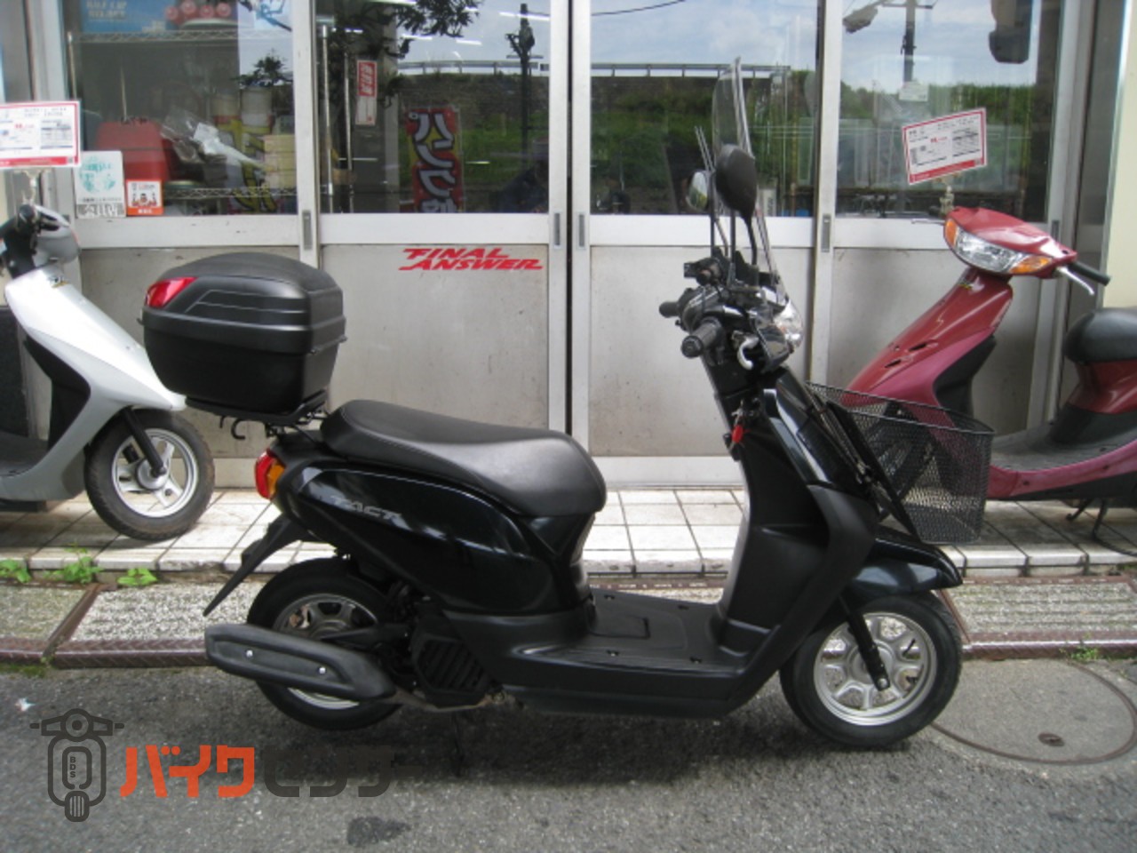 奈良市発 10800km　AF79 タクト 原付バイク 風防 グリップヒーター リアボックス スクーター 奈良市発 10800kmAF79 タクト 原付バイク 風防 グリップヒーター リア