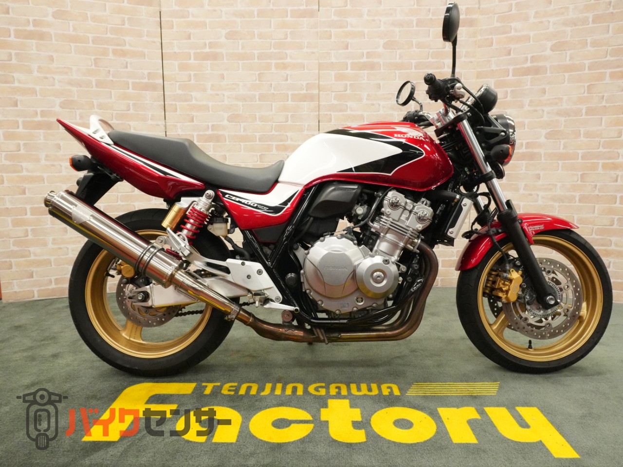 ホンダCB400 SUPER FOUR VTEC REVO ワイバンスリップオン U-UPリアサス 