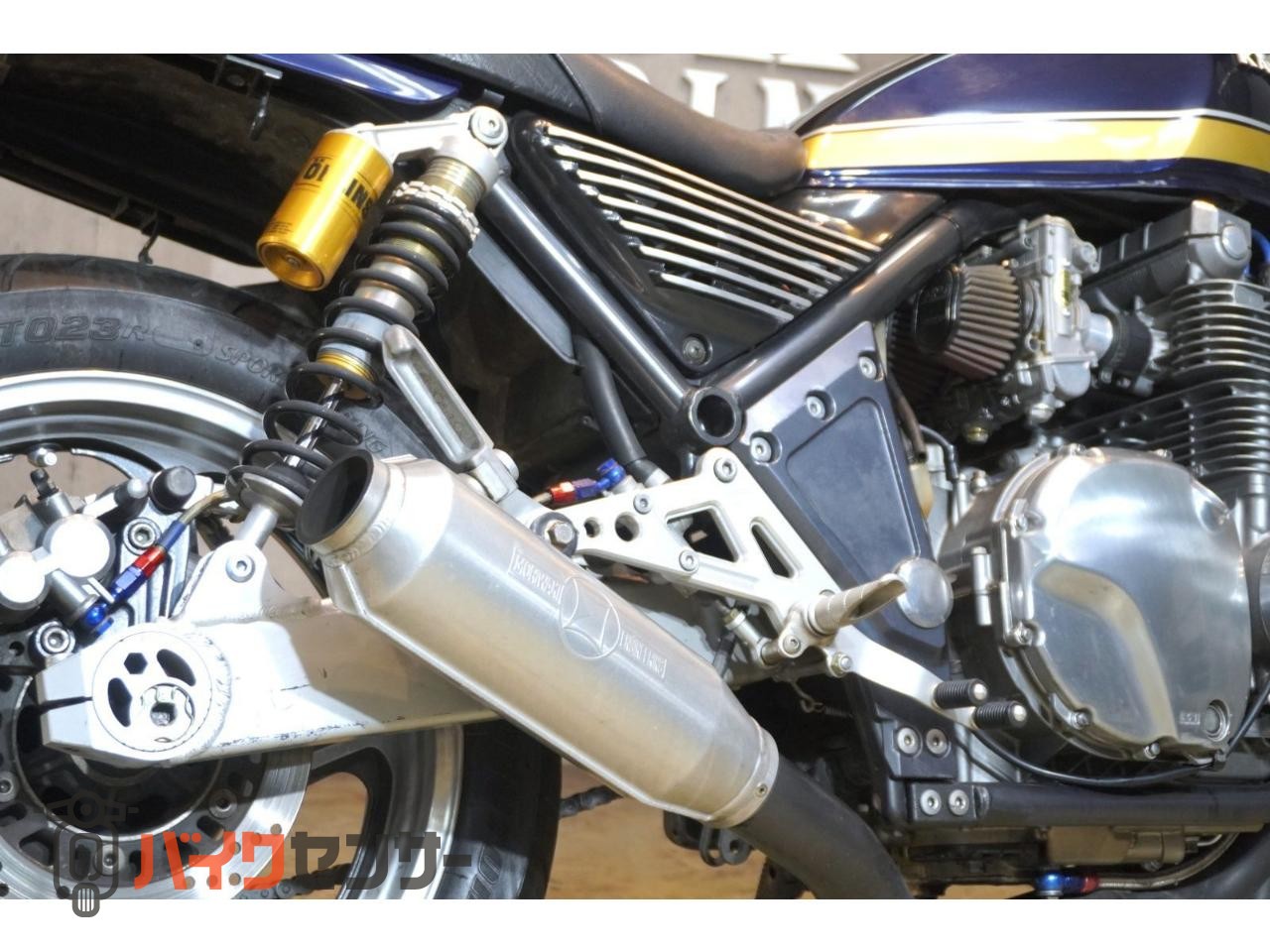 カワサキ 【動画あり】ZEPHYR1100 モリワキモナカマフラー HSR