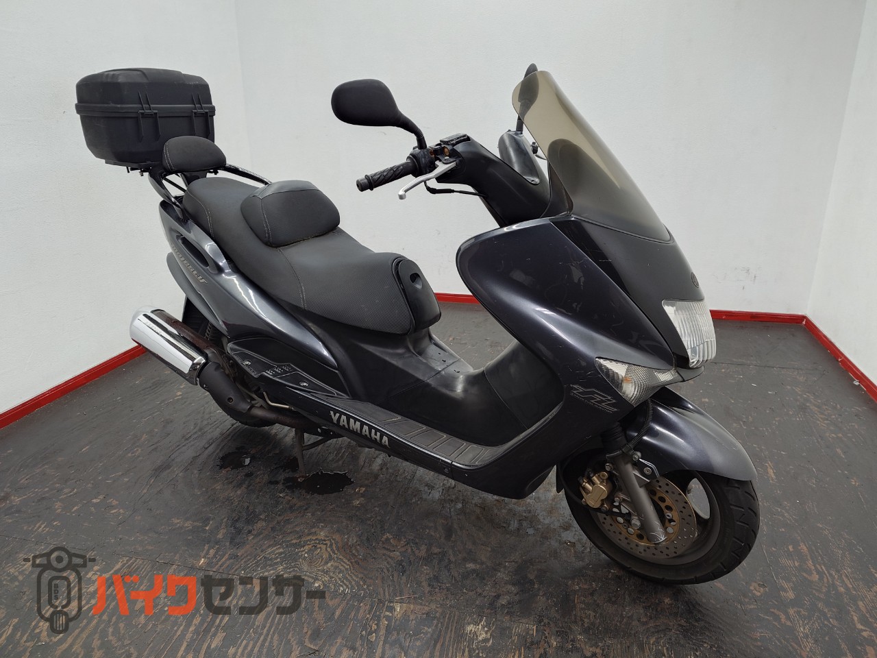 動画あり！手頃な2輪♪☆★YAMAHA マジェスティ125cc インジェクション リアボックス付き 社外マフラー★☆ ヤマハ マジェスティ125 インジェクション リアキャリアBOX スペアキー