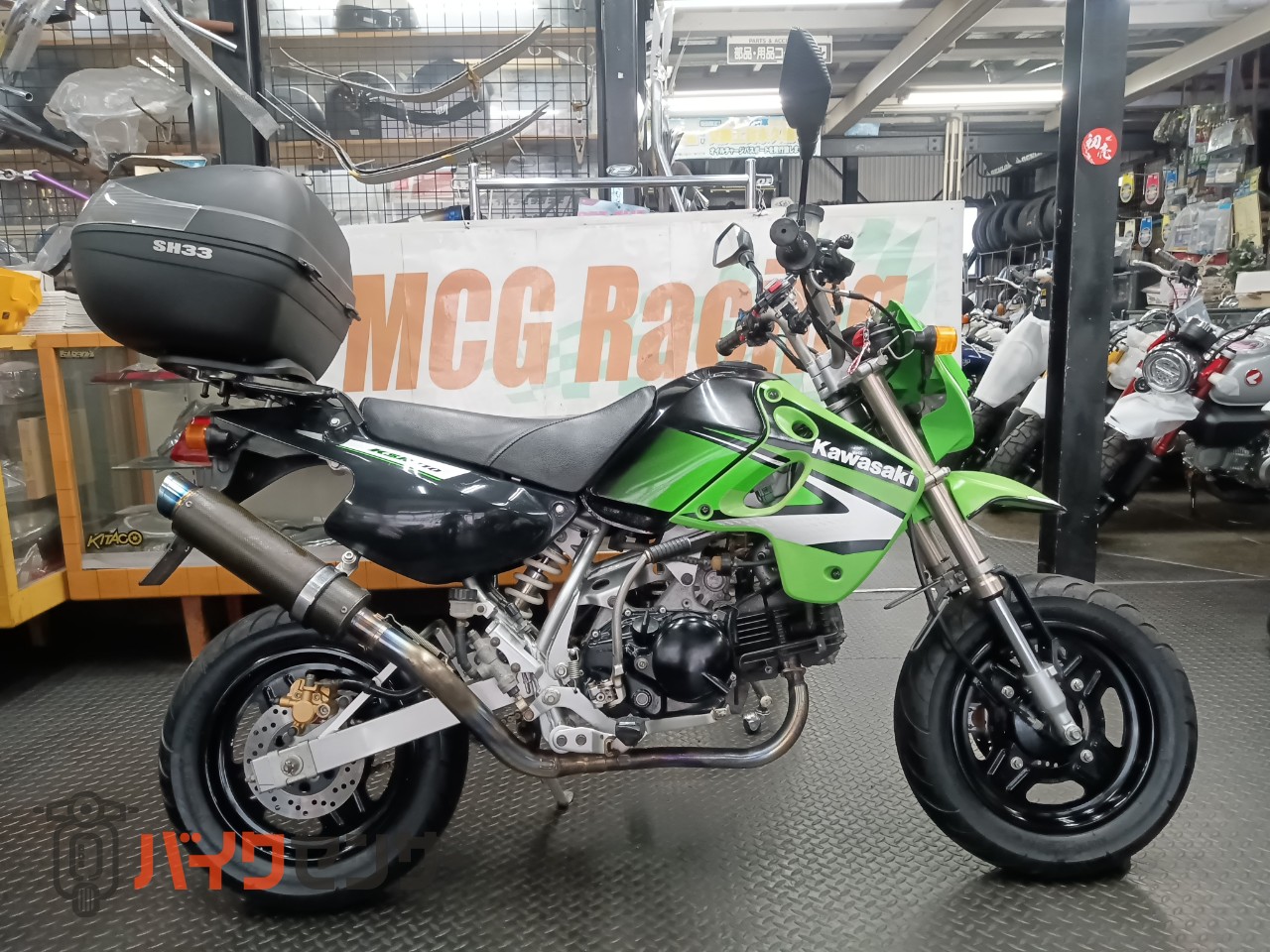 KSR110【車両交換可】 カワサキ KSR110 ステンカーボンフルエキマフラー SHADリア