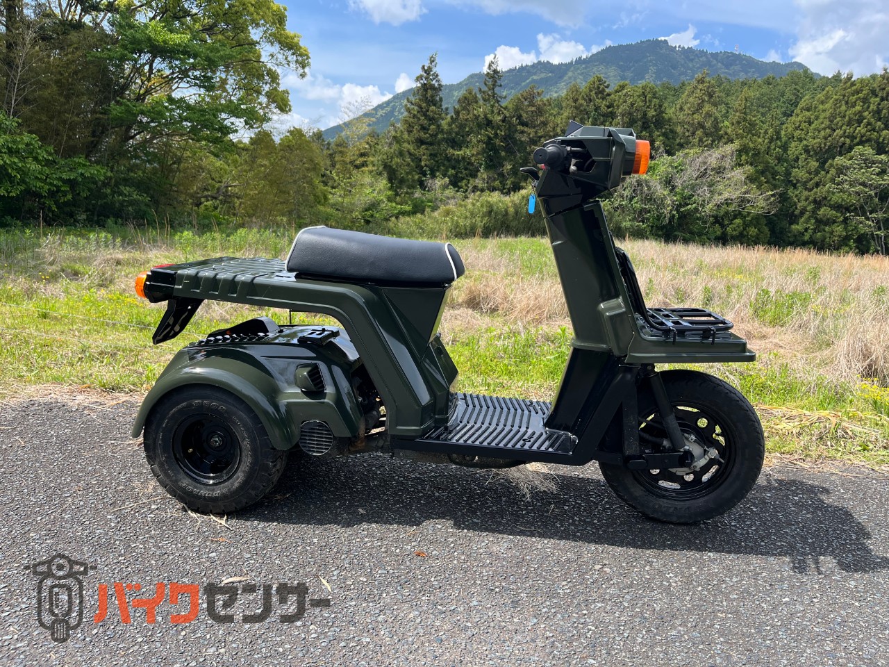 ホンダ ジャイロX 2サイクル後期型 セル始動好調 オリーブグリーンx