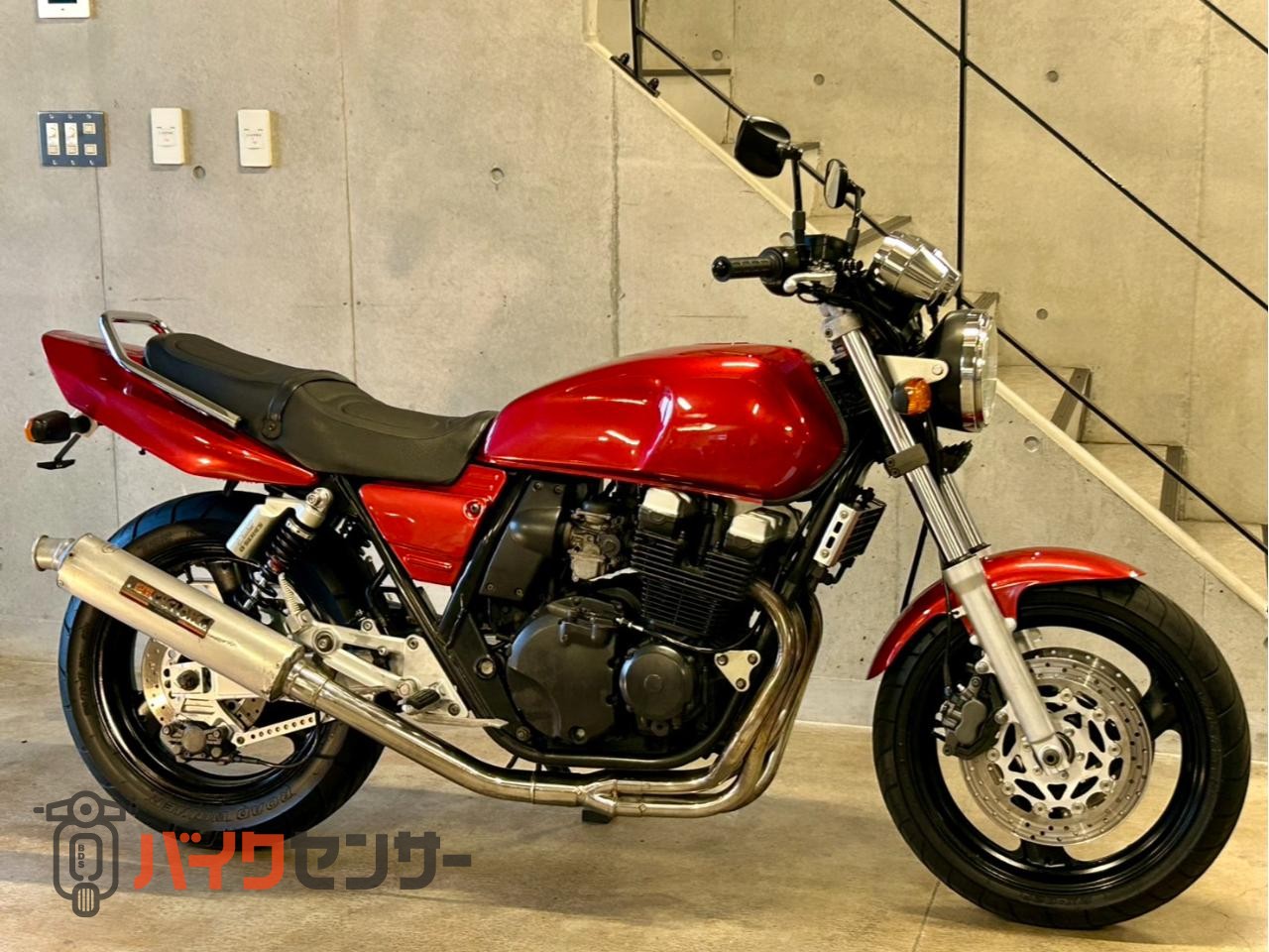 ヤマハ XJR400 オレンジ ヨシムラサイクロンフルエキ YSSリア