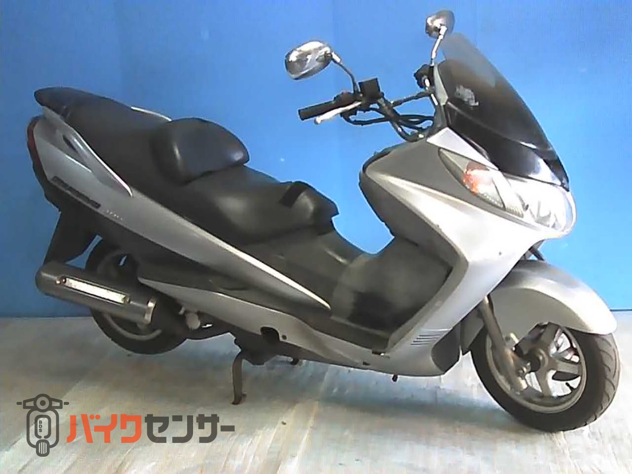 SUZUKI スカイウェイブ400 グレー 格安提供車 半額配送キャンペーン クランキング確認 限定 現状渡し諸経費￥0- 横浜 P-Yard スズキ スカイウェイブ400-2 安価提供車 B654985| BDSバイクセンサー