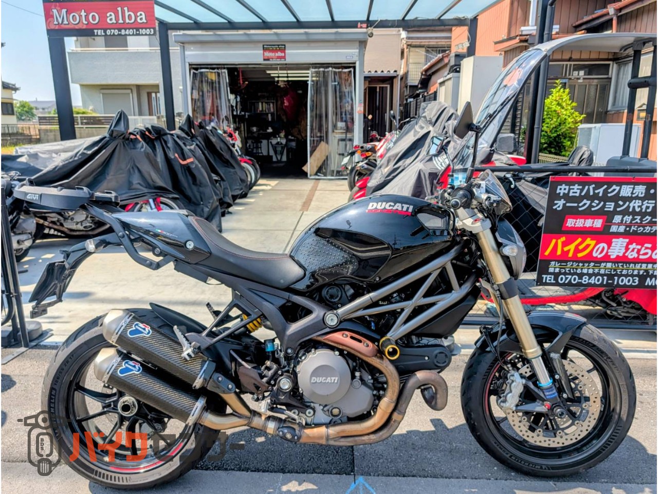 ドゥカティ モンスター1100EVO テルミマフラー サブコン ETC L型空冷