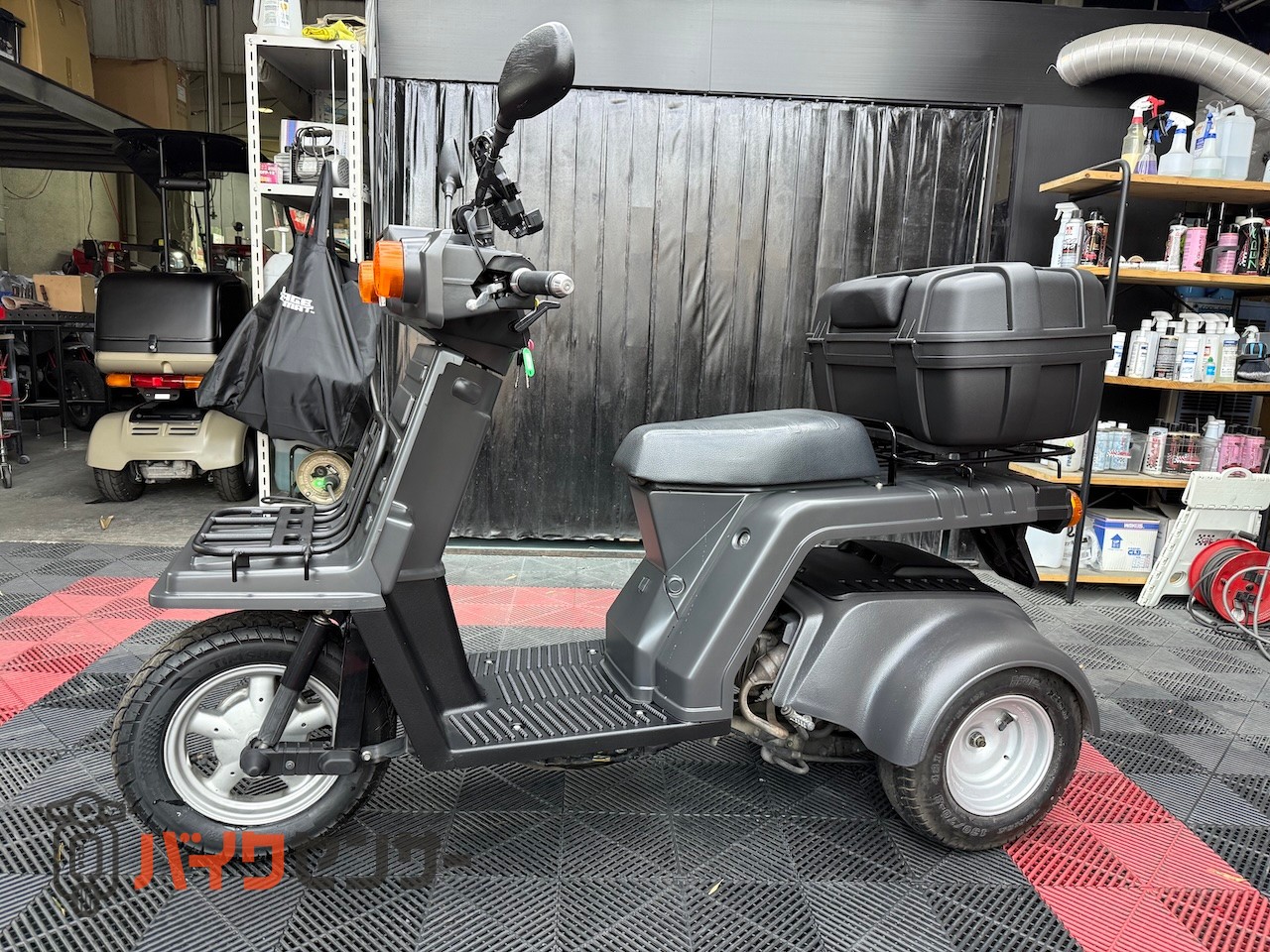 ホンダ ジャイロX4サイクル ミニカー 新塗装 ダークグレー USB充電 ホンダ ジャイロX4サイクル ミニカー 新塗装 ダークグレー USB充電